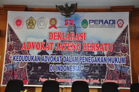 Deklarasi Advokat Jateng Bersatu 